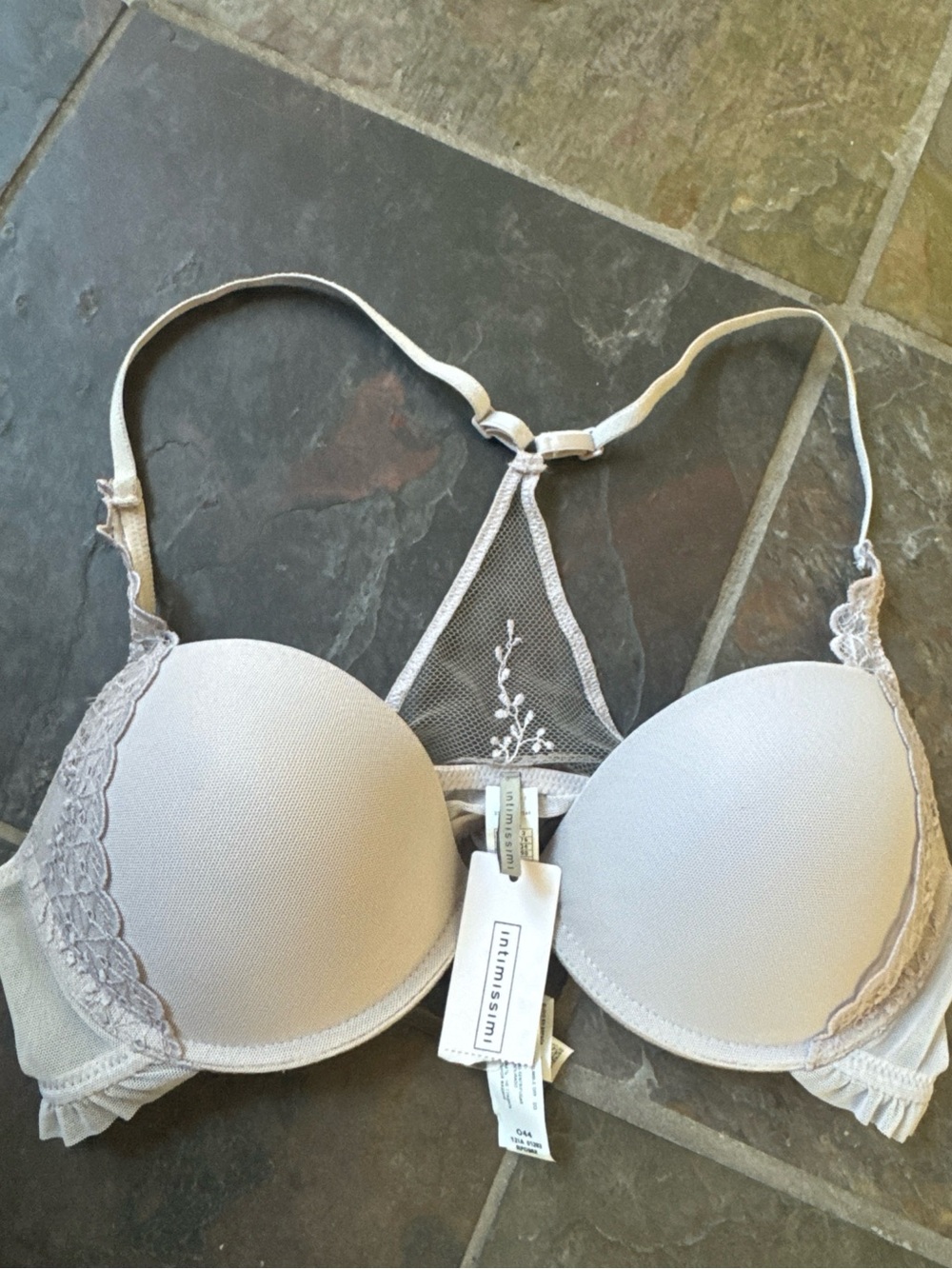 Nwt Intimissimi Aurora Padded Front Closure Racerback Bra lite Lilac 34c RPD988
